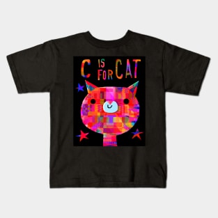 C is for Cat Kids T-Shirt